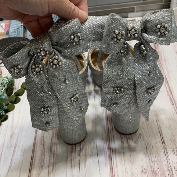 ANTONIO MELANI x Nicola Bathie Lila Bow Detail Platform Dress Sandals - Picture 13 of 13